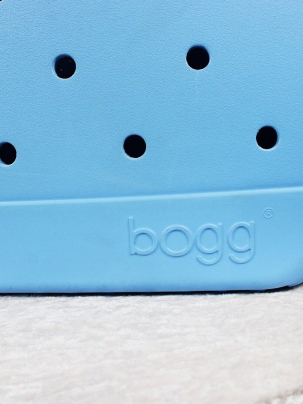 Bogg Bag Baby Blue Waterproof Washable Beach Pool Tote with Clear Pouch - Picture 7 of 7